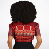Toscana Red Cropped Sweater Cropped Sweater - Thathoodyshop