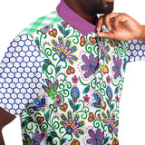 Purple Majesty S/S Button Down Shirt Short Sleeve Button Down Shirt - AOP - Thathoodyshop