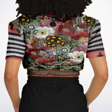 Remembering Woodstock Floral Cropped Sweater Cropped Sweater - Thathoodyshop