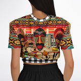 Africa Bombastic Cropped Sweater Cropped Short Sleeve Sweater - Thathoodyshop