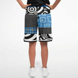 Pacific Palisades Patchwork Plaid Basketball Shorts Basketball Shorts - Thathoodyshop