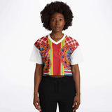 Hippy-Dippy Crop Jersey Cropped Football Jersey - Thathoodyshop