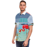 Flamingo Road S/S Button Down Shirt Short Sleeve Button Down Shirt - AOP - Thathoodyshop