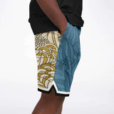 Blue Royale Basketball Shorts Basketball Short Rib - AOP - Thathoodyshop
