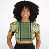 Rolling Green Cropped Sweater Cropped Short Sleeve Sweatshirt - Thathoodyshop