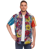 Blossom Hill S/S Button Down Shirt Short Sleeve Button Down Shirt - AOP - Thathoodyshop