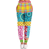 Maui Waui Hawaiian Patchwork Unisex Fleece Joggers Joggers - Thathoodyshop