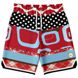 Red Pacific Palisades Basketball Shorts Basketball Shorts - Thathoodyshop