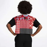 Red Pacific Palisades Crop Jersey Cropped Football Jersey - Thathoodyshop