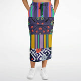 Purple Flurry Pocket Maxi Skirt Pocket Skirt - Thathoodyshop