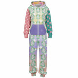 Seamist Rainbow Unicorn Fleece Unisex Romper Fleece Romper - Thathoodyshop