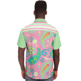 Paisley Park S/S Button Down Shirt Short Sleeve Button Down Shirt - AOP - Thathoodyshop