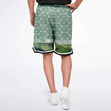 Morning Glory Shorts Basketball Short Rib - AOP - Thathoodyshop