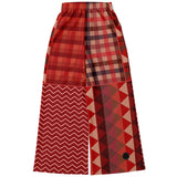 Toscana Red Flare Leg Joggers Athletic Flare Jogger - AOP - Thathoodyshop