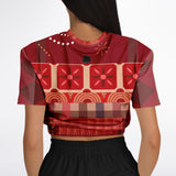 Toscana Red Cropped Sweater Cropped Sweater - Thathoodyshop