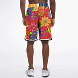 Blossom Hill Basketball Shorts Basketball Short Rib - AOP - Thathoodyshop