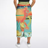 The Koi Dragon Pocket Maxi Skirt Long Pocket Skirt - Thathoodyshop