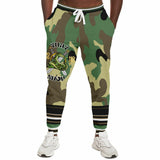 THS Snake Bite Fleece Joggers in Green Camo Joggers - Thathoodyshop
