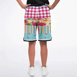 Parade of Roses Basketball Shorts Basketball Short Rib - AOP - Thathoodyshop