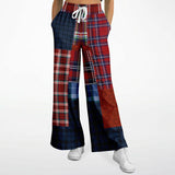 Yankee Doodle Plaid Patchwork Bellbottoms Flare Leg Pants - Thathoodyshop