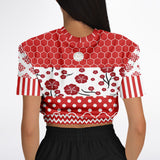 Red Crimson Cropped Sweater Cropped Sweater - Thathoodyshop