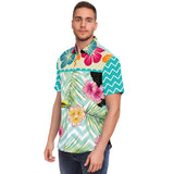 The Catamaran S/S Button Down Shirt Short Sleeve Button Down Shirt - AOP - Thathoodyshop