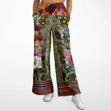 Remembering Woodstock Floral Flare Leg Joggers Flare Leg Joggers - Thathoodyshop