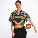 Terra Linda Crop Jersey Cropped Football Jersey - AOP - Thathoodyshop