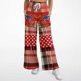 Jersey Salsa Floral Plaid Patchwork Stretchy Phat Bellbottoms Bellbottoms - Thathoodyshop
