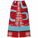 Red Pacific Palisades Plaid SW Bellbottoms Flare Leg Joggers - Thathoodyshop