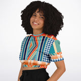 Salsa Time Short Sleeve Cropped Sweater Cropped Short Sleeve Sweatshirt - Thathoodyshop