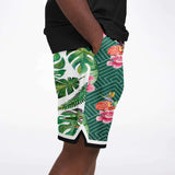 Tropical Reflection Basketball Shorts Basketball Short Rib - AOP - Thathoodyshop
