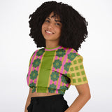 Jambalaya Deluxe Cropped Sweater Cropped Short Sleeve Sweater - Thathoodyshop