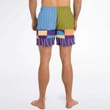 Hampton Plaid Dunkies Swim Trunks Men - AOP - Thathoodyshop