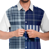 Fair Isle Plaid Button Down Shirt Short Sleeve Button Down Shirt - Thathoodyshop