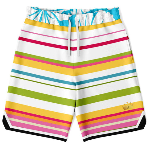 Hawaiian Tropic Basketball Shorts Basketball Short Rib - AOP - Thathoodyshop