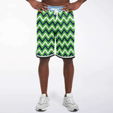 Green Par 4 Basketball Shorts Basketball Short Rib - AOP - Thathoodyshop
