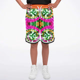 Orange Starburst Basketball Shorts Basketball Short Rib - AOP - Thathoodyshop