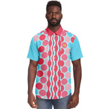 Polka Time S/S Button Down Shirt Short Sleeve Button Down Shirt - AOP - Thathoodyshop