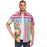 Parade of Roses S/S Button Down Shirt Short Sleeve Button Down Shirt - AOP - Thathoodyshop
