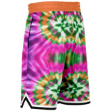 Orange Starburst Basketball Shorts Basketball Short Rib - AOP - Thathoodyshop
