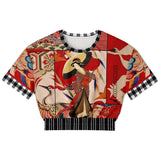 I Am Geisha Cropped Sweater Cropped Short Sleeve Sweater - Thathoodyshop