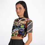 Dapper Cat Cropped Sweater Cropped Sweater - Thathoodyshop