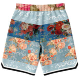 Blue Cabbage Basketball Shorts Basketball Short Rib - AOP - Thathoodyshop