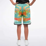 The Koi Dragon Basketball Shorts Basketball Short Rib - AOP - Thathoodyshop