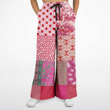 Gypsy Beat Patchwork Stretchy Phat Bellbottoms Wide Leg Pants - Thathoodyshop
