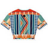 Salsa Time Short Sleeve Cropped Sweater Cropped Short Sleeve Sweatshirt - Thathoodyshop