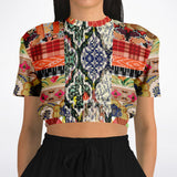 Flowers of Solvang Crop Sweater Cropped Sweater - Thathoodyshop