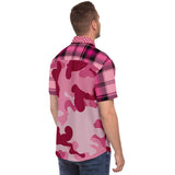 Art of War S/S Camo Button Down Shirt Short Sleeve Button Down Shirt - AOP - Thathoodyshop