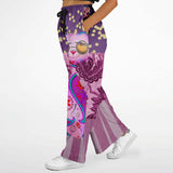 Purple Jamboree Flare Leg Joggers Bellbottoms - Thathoodyshop